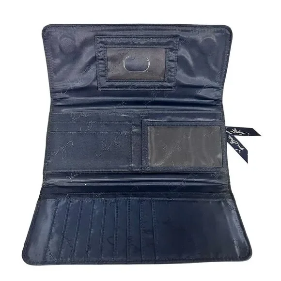 Vera Bradley Women's Red Paisley Trifold Wallet with Card Slots - Picture 3 of 4